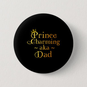 Prinz Charming Vater Shirt Crown Geburtstagsväter Button