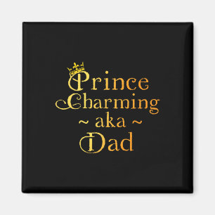 Prinz Charming Vater Shirt Crown Geburtstagsväter Magnet