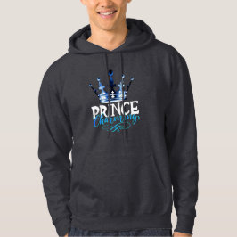 Prinz Charming wir Liebe Sie! Groovy blauer Kronpa Hoodie