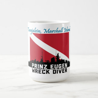 Prinz Eugen die Wrack-Taucher Kwajalein Kaffeetasse