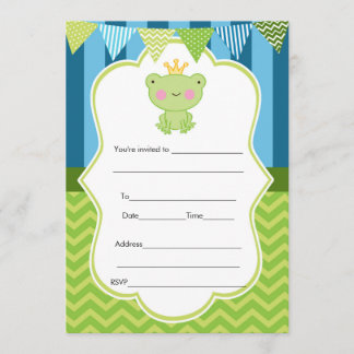Prinz Frog Invitation Fill In Einladung