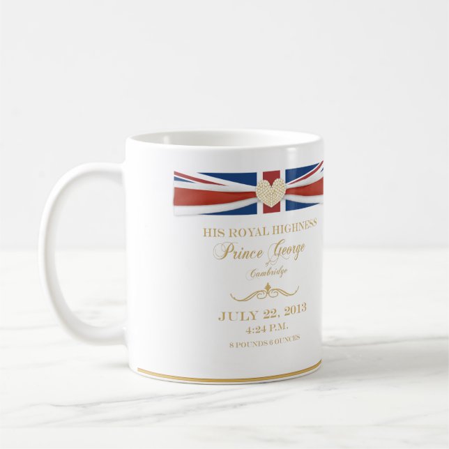 Prinz George der Cambridge-Andenken-Tasse Tasse (Links)
