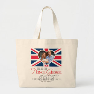 Prinz George - William u. Kate Jumbo Stoffbeutel