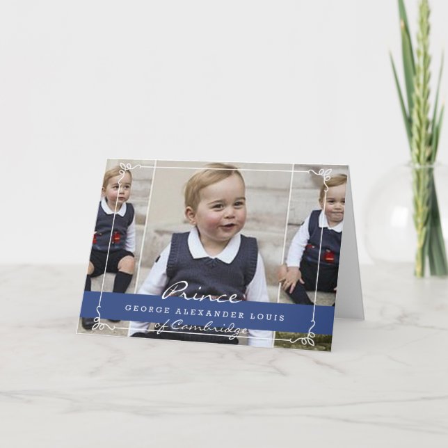 Prinz George - William u. Kate Karte (Vorderseite)