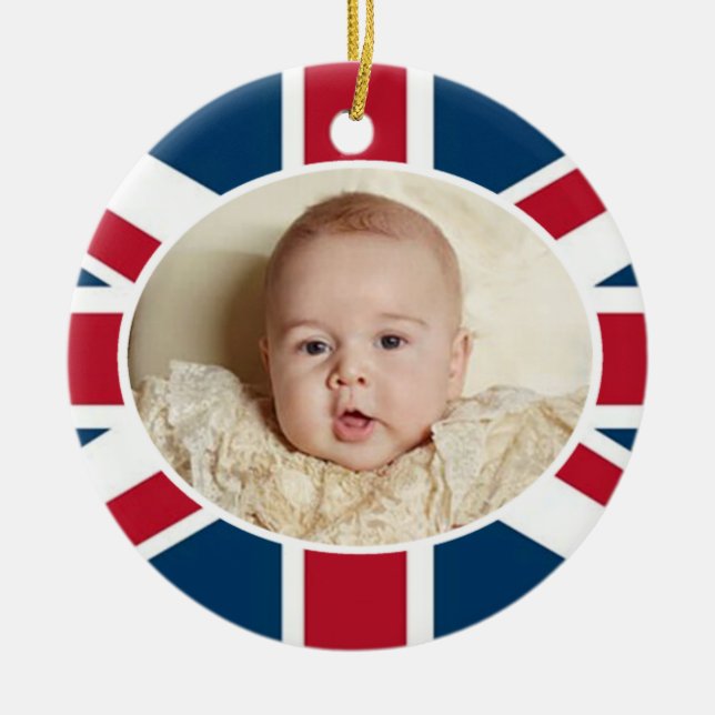 Prinz George - William u. Kate Keramikornament (Vorne)