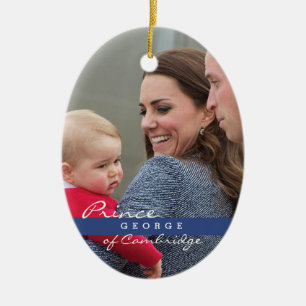 Prinz George - William u. Kate Keramikornament