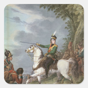 Prinz Jozef Antoni Poniatowski 1809-13 Quadratischer Aufkleber