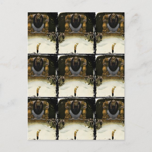 Prinz mit dem Trollkönig Postkarte (Vorderseite)