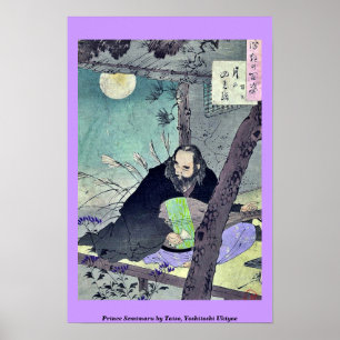 Prinz Semimaru durch Taiso, Yoshitoshi Ukiyoe Poster