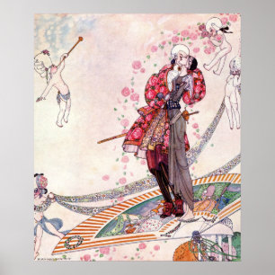 Prinz Souci über den Fan von Kay Nielsen Poster