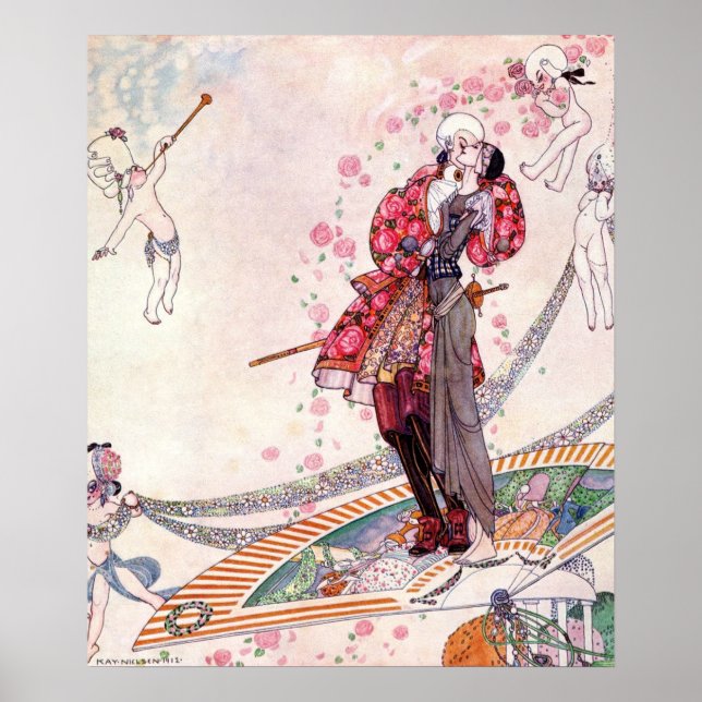 Prinz Souci über den Fan von Kay Nielsen Poster (Vorne)