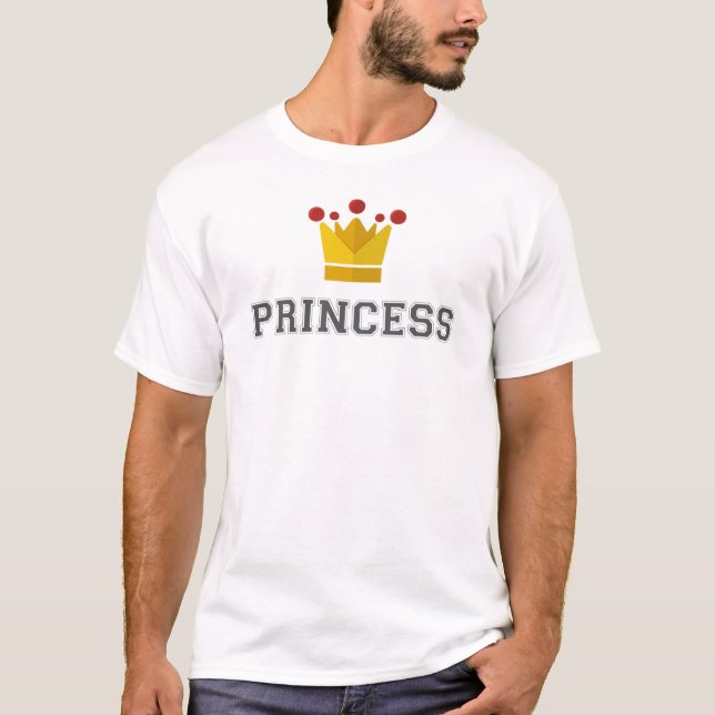 Prinz und Prinzessin Couple T-Shirt (Vorderseite)