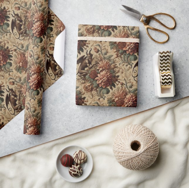 Prinz von Pranks - Gothic Floral Bandana Geschenkpapier (Kunsthandwerk)