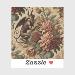 Prinz von Pranks - gotisches Blumenkissen Aufkleber