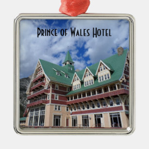 Prinz von Wales-Hotel Waterton Seen Silbernes Ornament