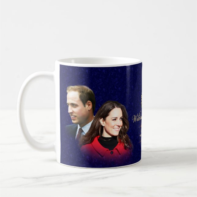 Prinz William u. Catherine-Tasse Kaffeetasse (Links)