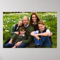 Prinz William und Familie Dez 2025 stilisiert