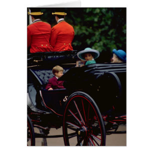 Prinz William und Prinzessin Diana auf dem Mall