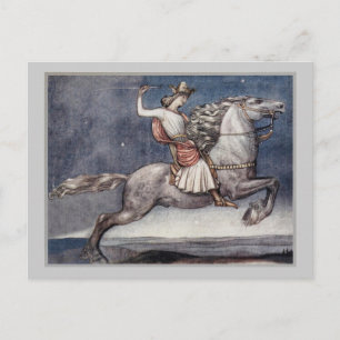 Prinz wirft Spear Postkarte