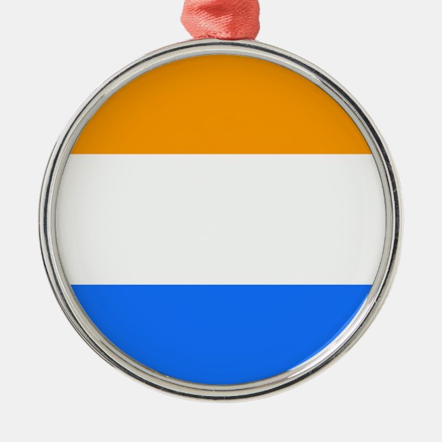 Prinzenflagge Silbernes Ornament (Vorne)