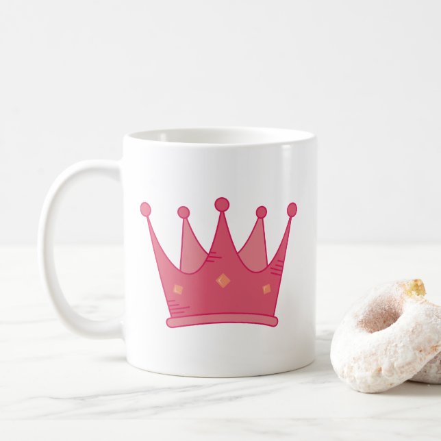 Prinzessenkrone Kaffeetasse (Mit Donut)