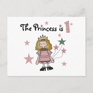 Prinzessin 1. Geburtstagsgeschenke Postkarte