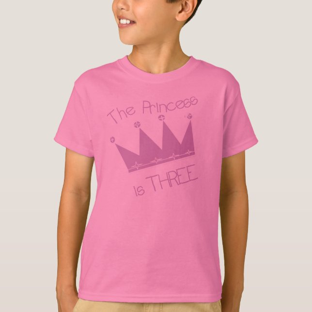 Prinzessin 3. Geburtstag T-Shirt (Vorderseite)