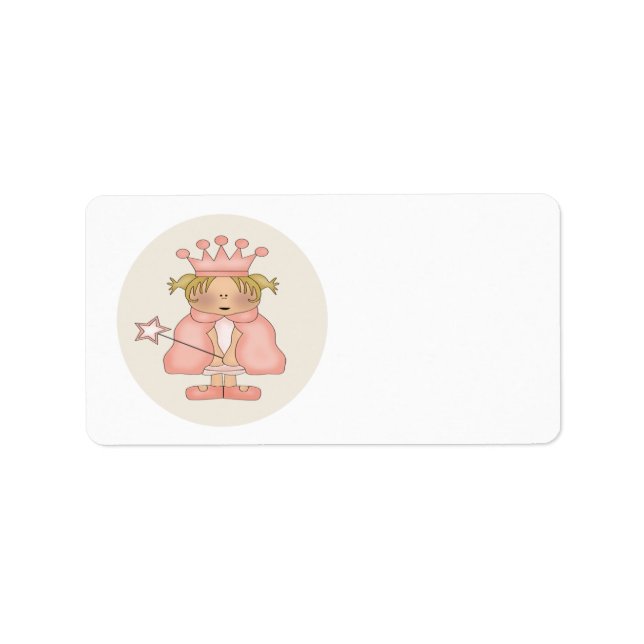 Prinzessin Adressaufkleber (Vorne)