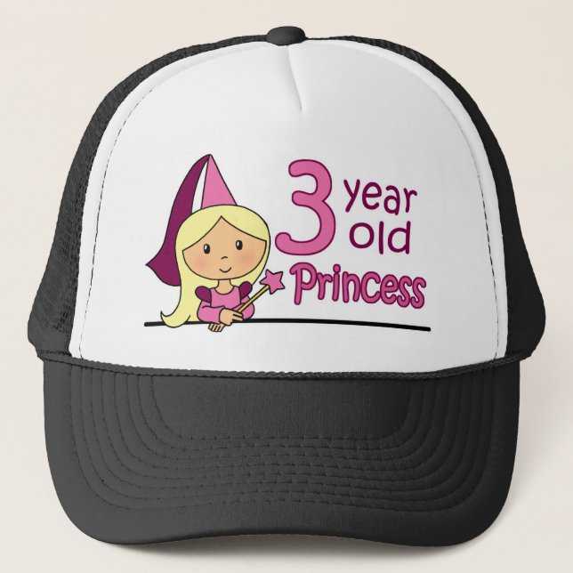 Prinzessin Age 3 Truckerkappe (Vorderseite)