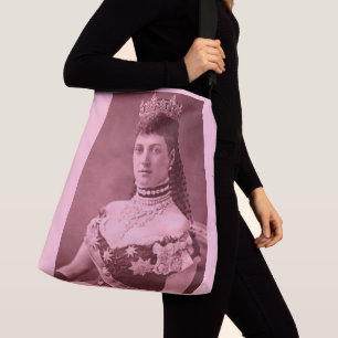 Prinzessin Alexandra von Dänemark in rosa Tragetaschen Mit Langen Trägern