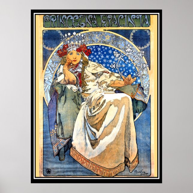 Prinzessin Alphonse Mucha Poster (Vorne)