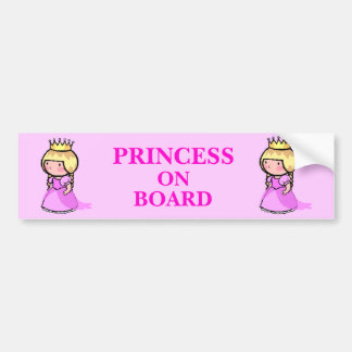 Prinzessin an Bord Autoaufkleber