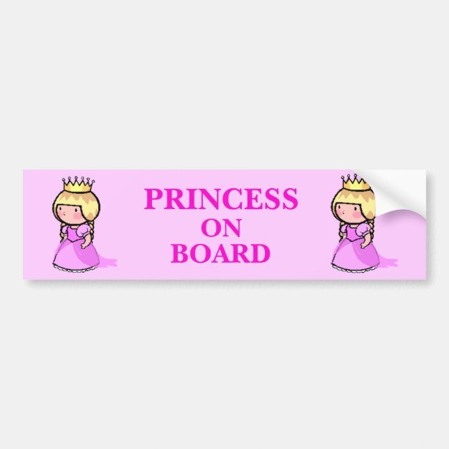 Prinzessin an Bord Autoaufkleber (Vorne)