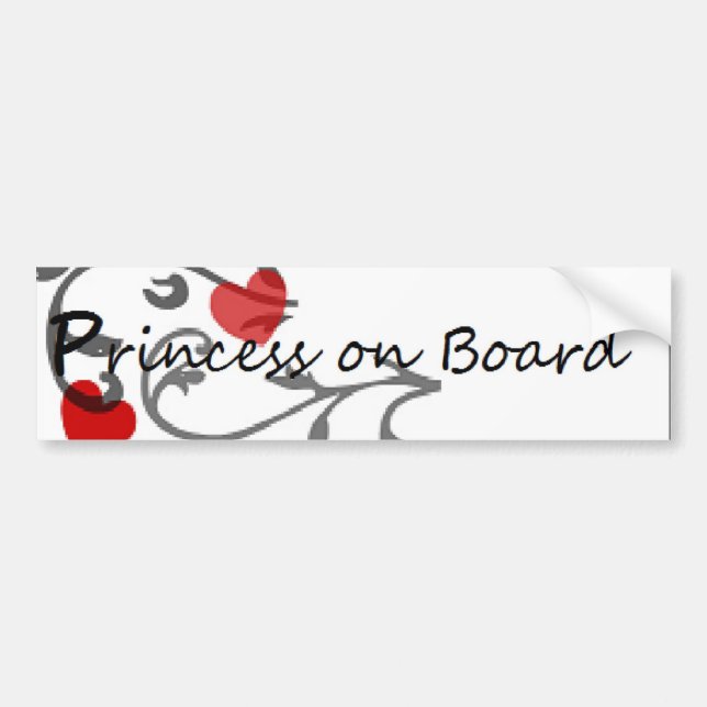 Prinzessin an Bord Sticker2 Autoaufkleber (Vorne)