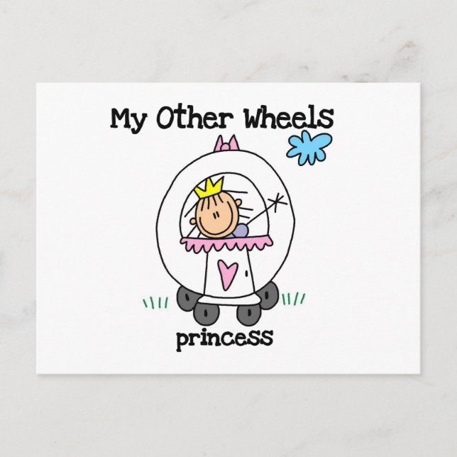 Prinzessin Andere Räder Postkarte (Vorderseite)