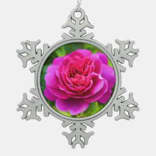 Prinzessin Anne Rose #1 Schneeflocken Zinn-Ornament