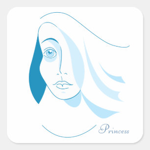 Prinzessin Aufkleber