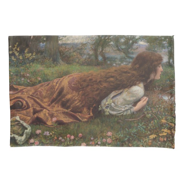 Prinzessin aus der Schule (von E.R. Hughes) Kissenbezug (Vorderseite-Links)