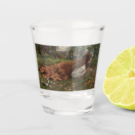 Prinzessin aus der Schule (von E.R. Hughes) Schnapsglas