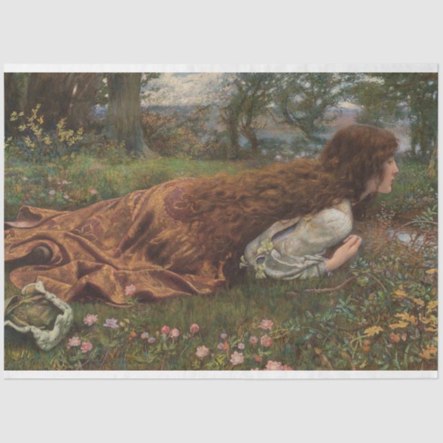 Prinzessin aus der Schule (von E.R. Hughes) Seidenpapier (Vorderseite)