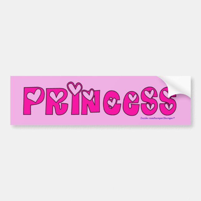 Prinzessin Autoaufkleber (Vorne)