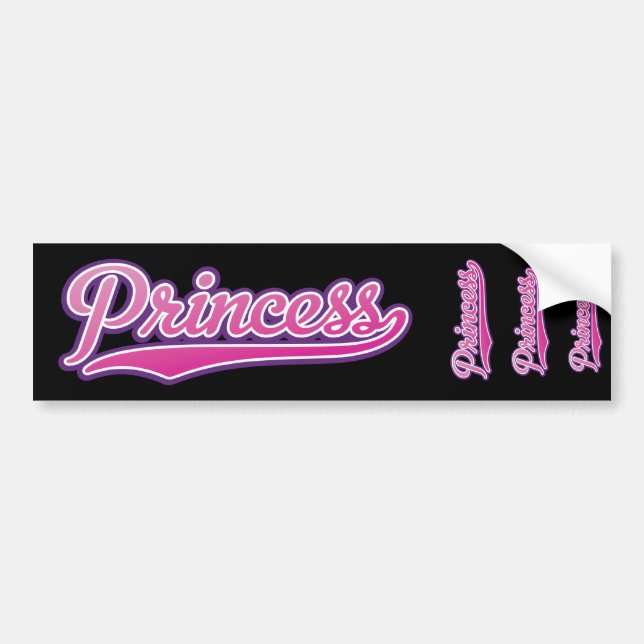 Prinzessin Autoaufkleber (Vorne)