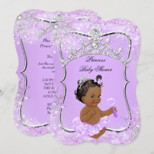 Prinzessin Baby Shower Wonderland Flieder Ethnisch Einladung