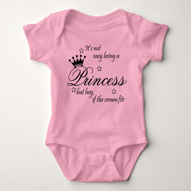 Prinzessin Baby Strampler (Vorderseite)