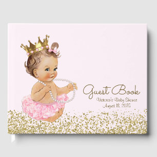 Prinzessin Ballerina Mädchen Baby Shower Gästebuch