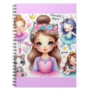 Prinzessin Ballet Träume Notizbuch Notizblock