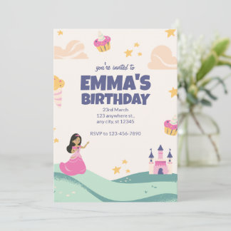Prinzessin Birthday Einladung, Zauberin Einladung