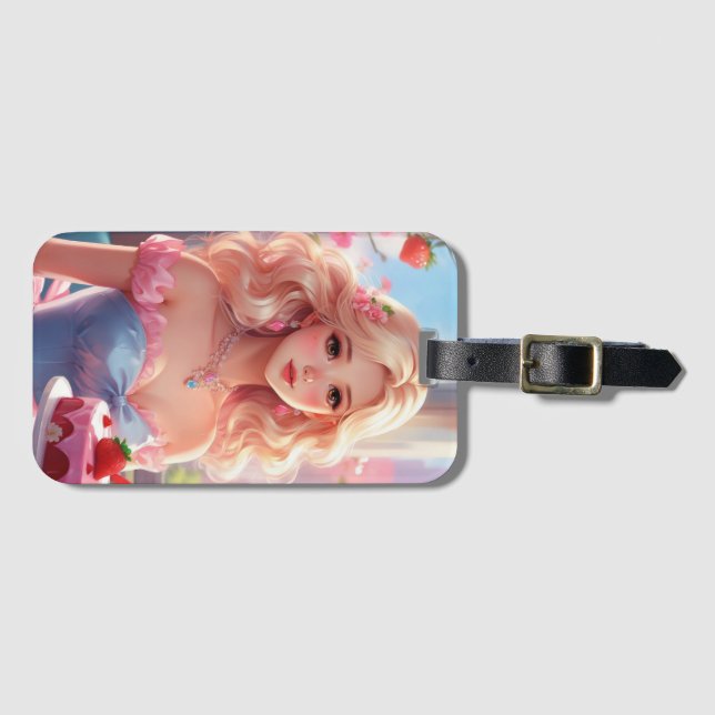 Prinzessin Birthday Gepäckanhänger (Vorderseite (Horizontal))