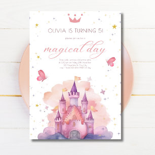 Prinzessin Birthday Magical Day Princess Burg Einladung