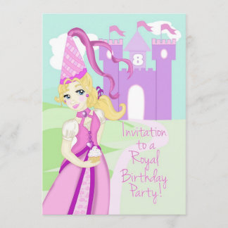 Prinzessin Birthday Party Invite Einladung